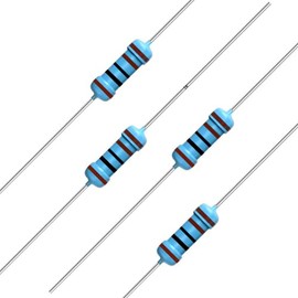 100PCS 1K ohm Resistor 1/4w (0.25 Watt) ±1% Tolerance Metal Film Fixed Resistors, Over 200 Multiple Values (0~22M ohm) of Resistance Optional(1K ohm, 1K R, 1K Ω)
