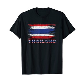 Patriotic Thai country population Thailand flag T-Shirt