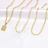 Memgift Paperclip Chain Necklace for Women Dainty Trendy Paperclip Snake
