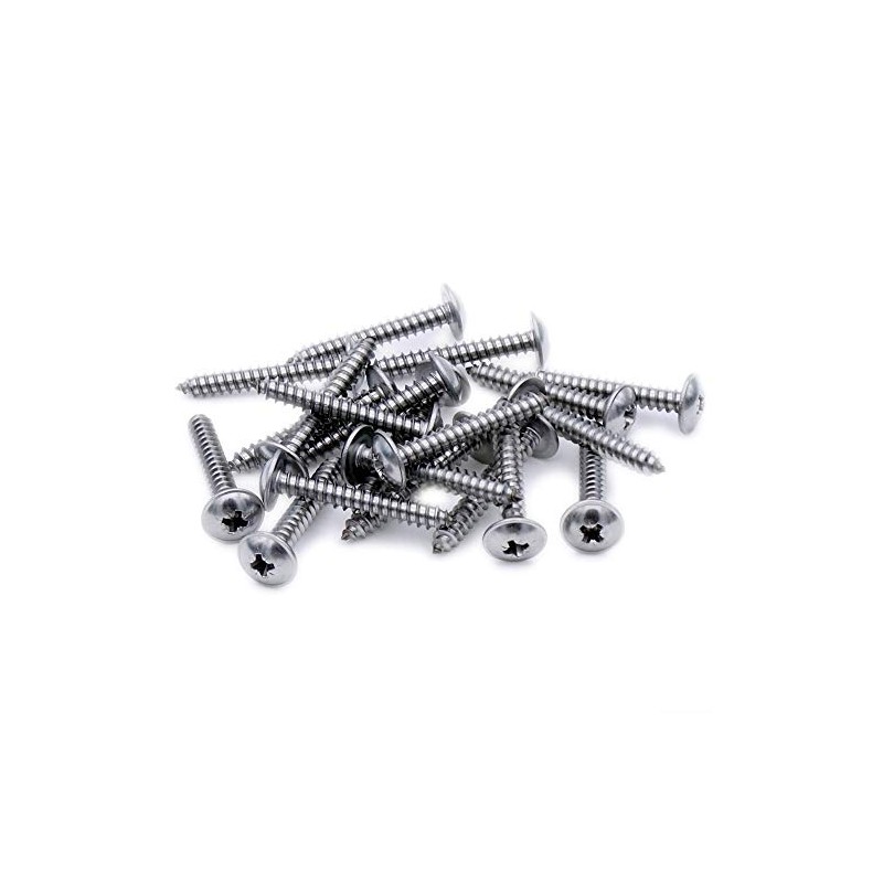 No.4 x 0.375 (2.9mm x 9.5mm) Pozi Flanged Self-Tapping Screw