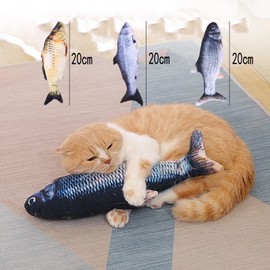 SEGXN 3-Pack Catnip Fish Toy Realistic Plush Cat Fish Toy Cat Fish Pillow Fun Pet Interactive Cat Fish Toy Great For Kittens and Puppies To Chew, Clean Teeth, Nip, Kick and Retrieve