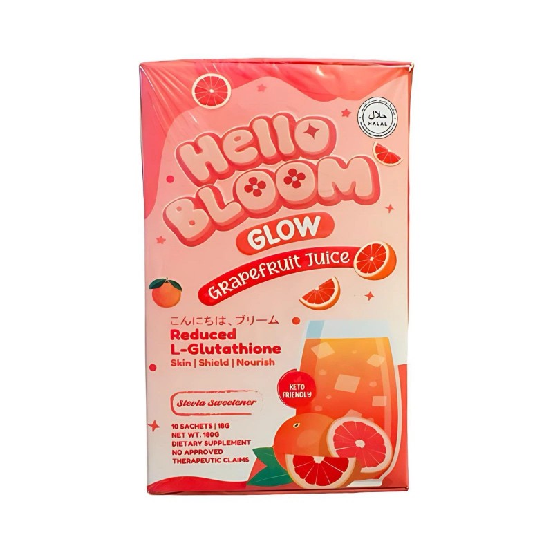 Hello Bloom GLOW Grapefruit Juice (10 Sachets)