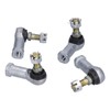 4PCS Tie Rod End Kit Rubber Metal WearResistant Replacement for