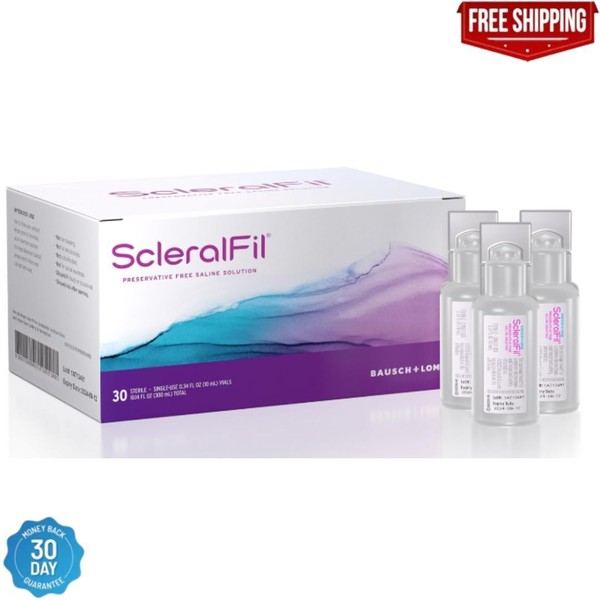 Branded ScleralFil Preservative Free Saline Solution for Scleral, Soft, &