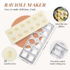Geetery 5 Pcs Ravioli Mold Set 2 Inch Squares Ravioli