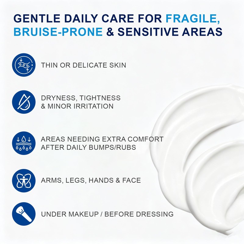 Arnica Bruise Cream for Thin Sensitive Skin on Arms &