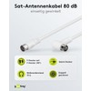 Goobay 67348 SAT Angled Connection Cable F-Quick 100 Percent Shielded