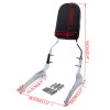 HONGK Flame Backrest Sissy Bar For 2005-2012 Suzuki Boulevard M50