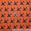 Windham Fabrics BonEful Fabric FQ Cotton Quilt Orange BLACK Airplane