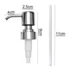 Stainless Steel Liquid Soap Dispenser Pump 2 Pcs Lotion Dispenser