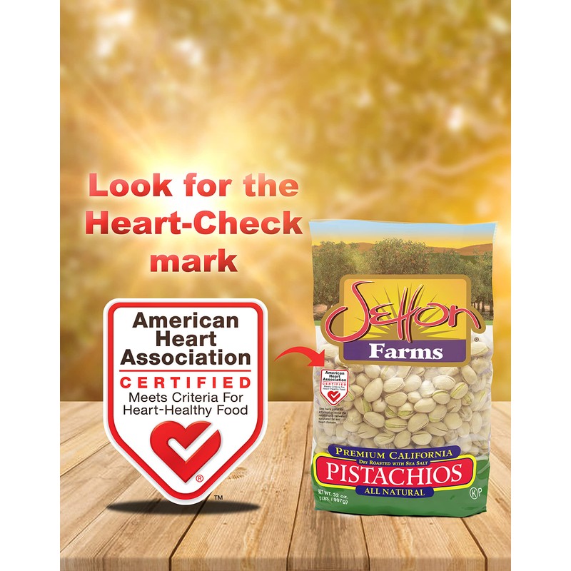 Setton Farms Roasted and Salted Premium California Pistachios 2lb Bag