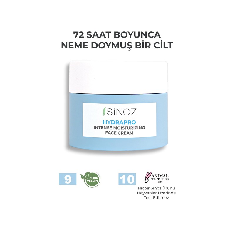 Sinoz,Hydrapro Intense Moisturizing Face Cream,50 ml