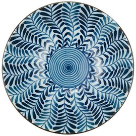 Hasamiyaki 88657 Counter-shaped Small Bowl, Inner and Outer Fern Pattern