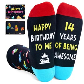 Zmart 14th Birthday Gifts Ideas Socks - 14 Years Old Teens Boy Girl Gift Ideas, Birthday Present for Teens Age 14