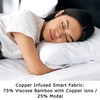Anti-Acne Copper Pillowcase - Cooling Viscose Pillow Case 1pc, Dermatologist-Tested