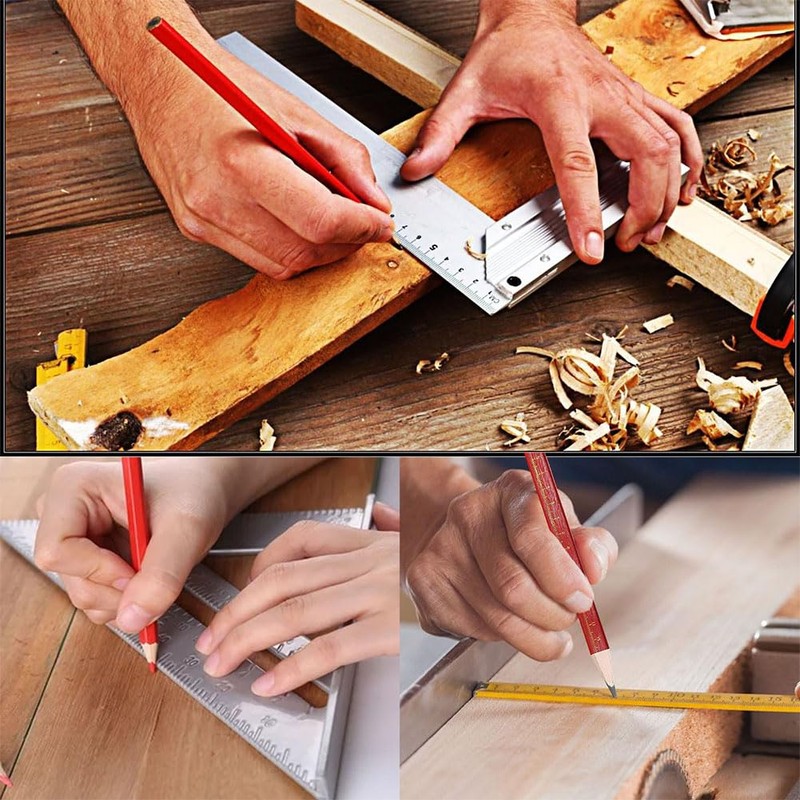 Carpenter's Pencil, Construction Pencil, Woodworking Pencils, 34 Pieces Woodworking Marking