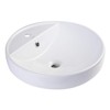 EAGO BA141 18-Inch Round Ceramic Above Mount Bathroom Basin