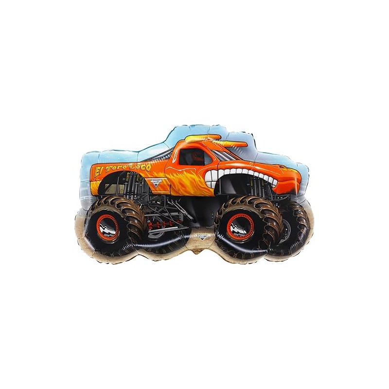 Toyland® Paquete de 4 globos de aluminio Monster Jam Truck