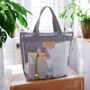 Quick-Dry Mesh Bath Bag for Swimming and Water Activities Swim Bag Gray 3ea