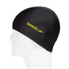 Speedo SD97C41 Swim Cap, Tricot Cap, Unisex, Black/Clear Green, Free