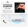 Plumon Bco Pintura Marcador Letras Llantas Moto Carro Llanta