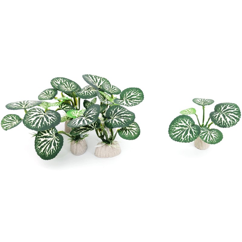 Vtapliea 6PCS Aquarium Plants Fish Tank Decorations Betta Silk Plastic