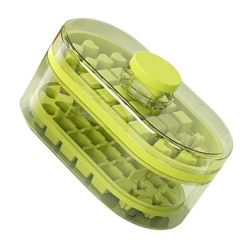 Ice Cube Tray Maker Household Press Mold Box High Capacity