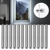 12PCS Standoff Screws Advertising Nails Stainless Steel Sign Holder Screw