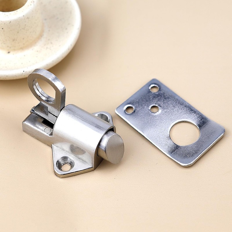 DOERDO Latch Lock Zinc Alloy Automatic Spring Load Bolt Latch,