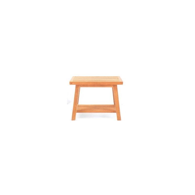 FurnitureOutlet New Grade A Teak Wood Bath Stool Or Side