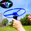 Lecute Helicoptero Juguete Luminoso Rosa Luz Led Ufo Frisbee Flecha