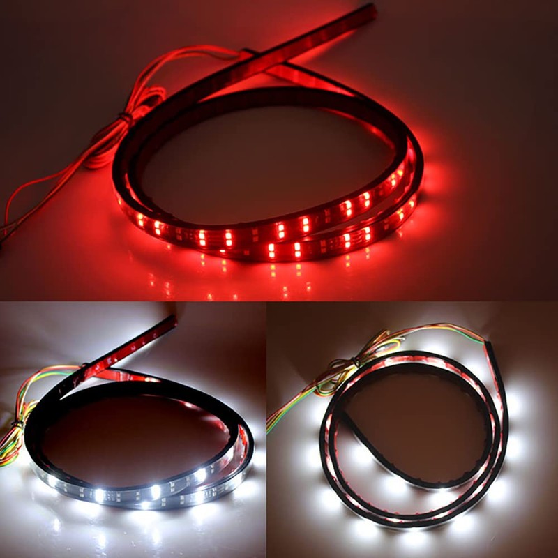 Car Tailgate Light Bar, Riloer 12V Double Row Truck Tailgate