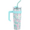 Mardel Pink & Mint Tie Dye Insulated Tumbler, 40 Ounces