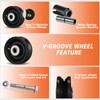 CWfutureparts 4" X 1.5" Cast Iron V Groove Wheel with