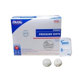 Pressure Dots, 1", Sterile, 1/pk, 50 pk/bx, 10 bx/cs