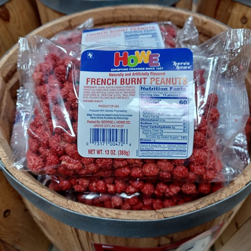 Howe Original French Burnt Peanuts Crunchy Candy Coated 3 Bags