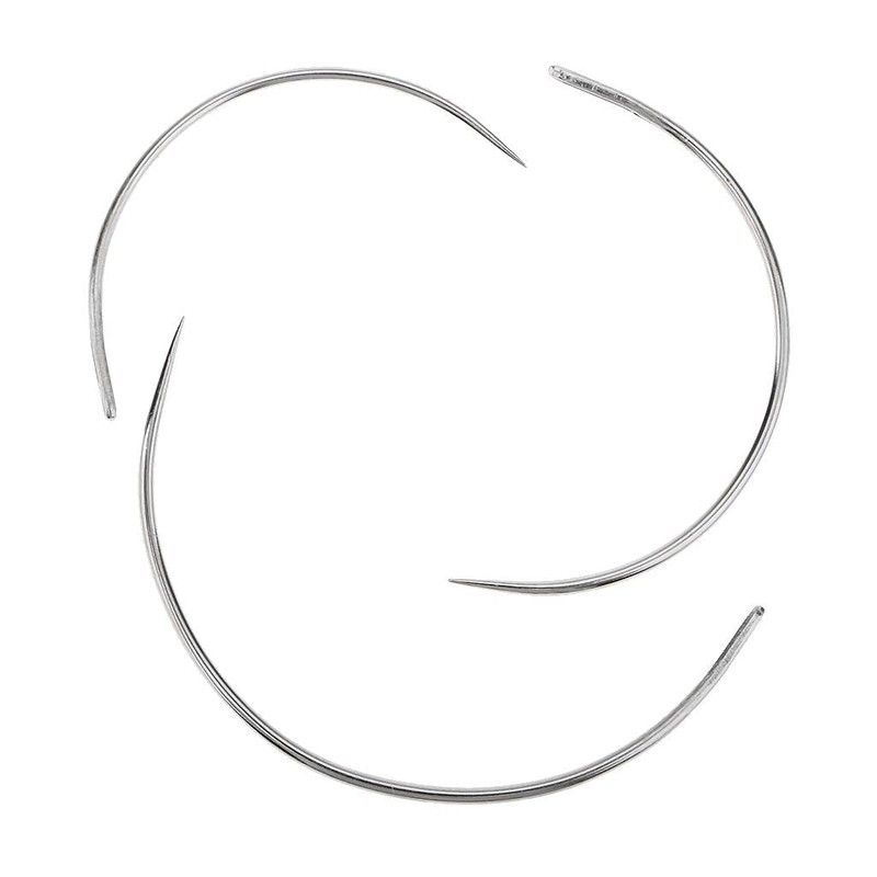 zalati Curved Needles 3 Pieces Sewing Needles for Sewing Repairing