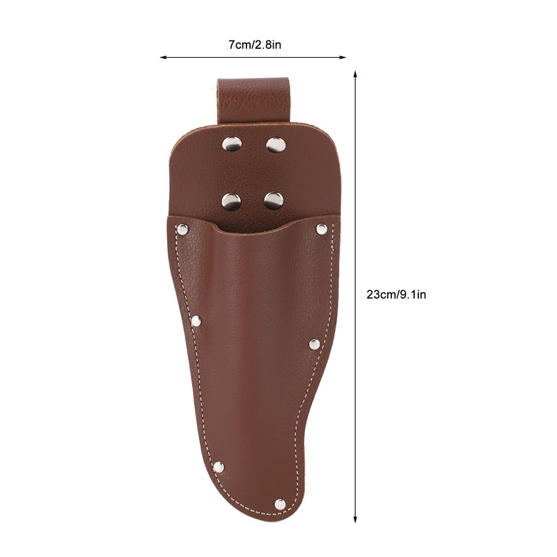 Pliers Holder Pruner Sheath Cowhide Belt Hanging Pouch for Gardening