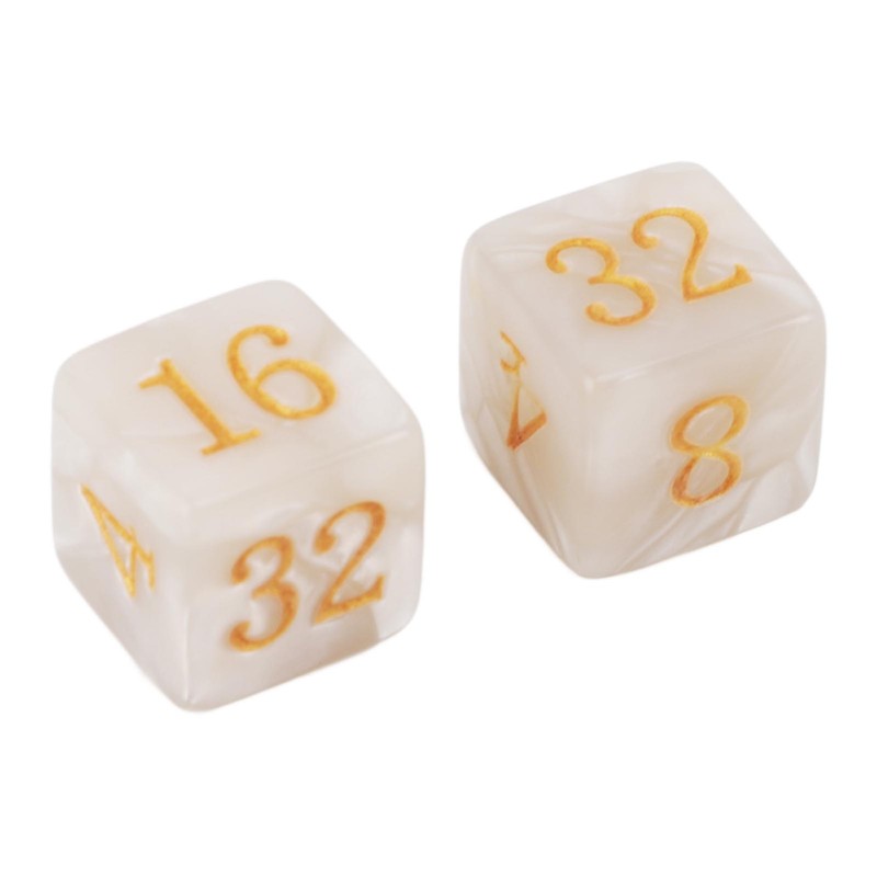 30PCS Number Dice Six Sided Multiples of 2 Number Plastic