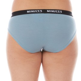 Calzoncillos para mujer, 84% lana merina, ropa interior atlética, ropa interior que absorbe la humedad, Azul Pizarra, Large