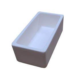 OTOOLWORLD 99.3% Alumina Crucible Al2O3 Aluminum Oxide Crucible Assay Crucible for Lab Laboratory (100x50x30MM)