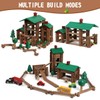 Wondertoys 456Pcs Big Villa Wooden Log Set Real Wood Logs