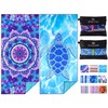 2 Pack Microfiber Oversized Lightweight Beach Towel 71"x32" XL Extra