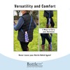 Bottlesoc Water Bottle Holder with Shoulder Strap | Pink Heart