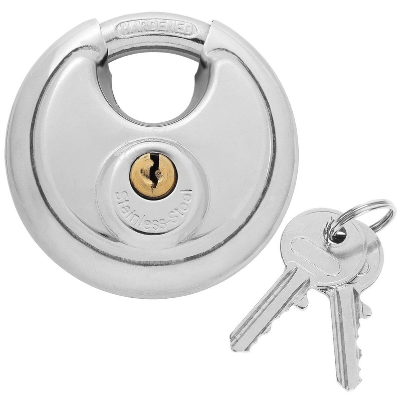 STARVAST 3 Pack Discus Padlock 70mm Stainless Steel Round Padlocks