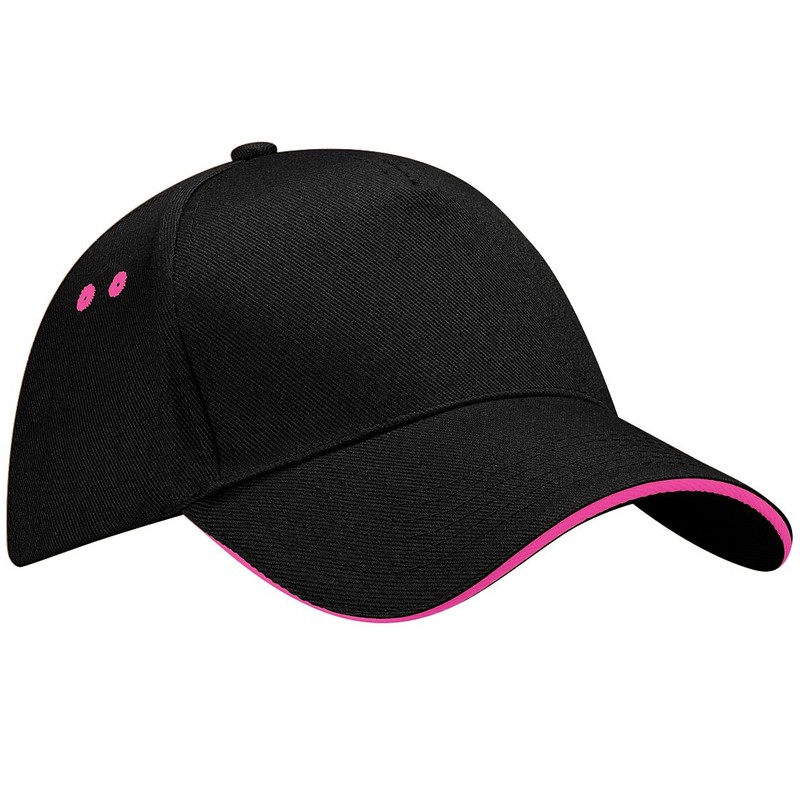 Beechfield B015c Ultimate 5 Panel Sandwich Peak Hat - Modern