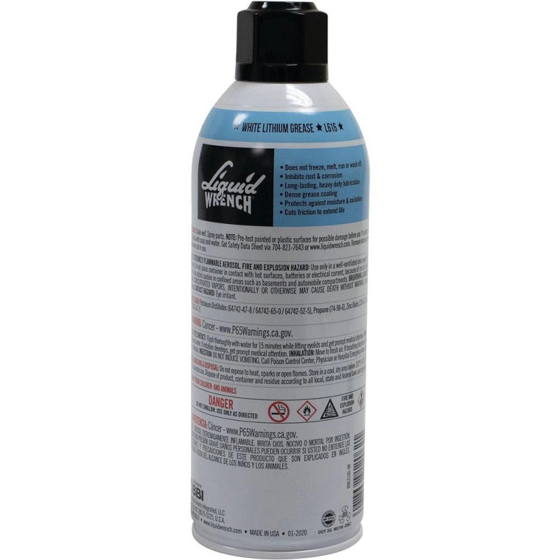 Liquid Wrench L616 One Each, 10.25 oz. White Lithium Grease