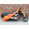 X AUTOHAUX L Black Orange Motorcycle Cover Waterproof Dust UV