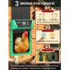 Large Size Aluminum Automatic Chicken Coop Door with Anti-Pinch Feature,