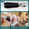 YUDANSI Black Large Mouth Nail Clippers with Nail File -